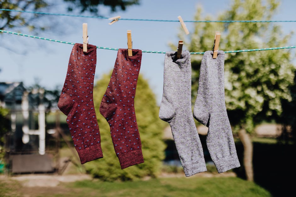 Wäsche draußen an der frischen Luft trocknen lassen