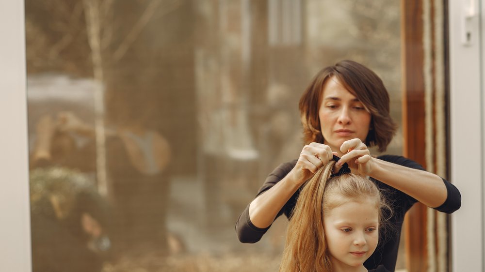 haare waschen im sitzen