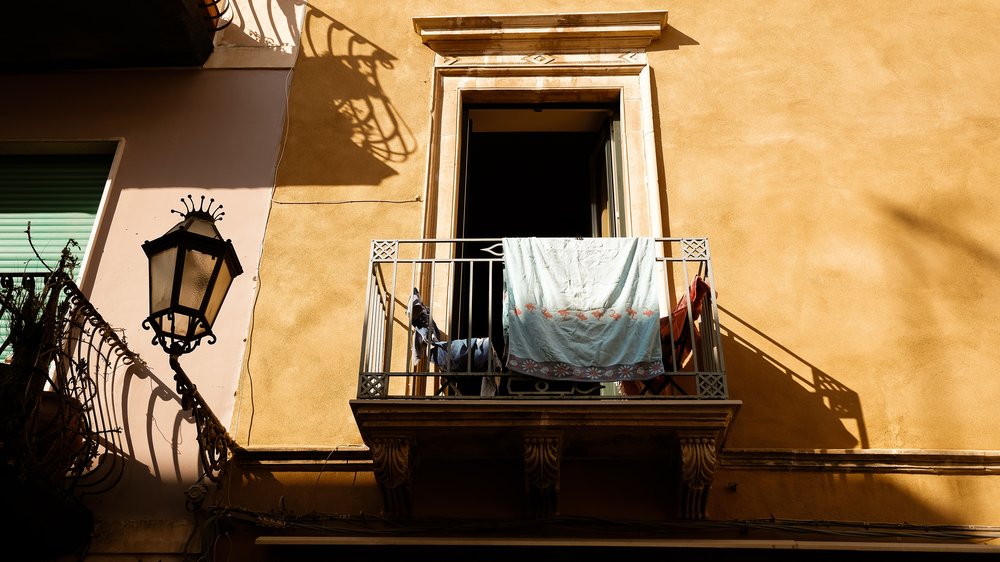 wäsche trocknen balkon